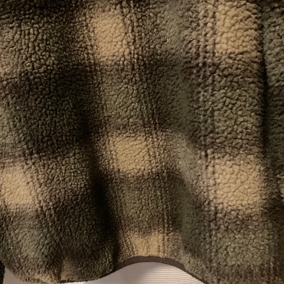 Vintage Nautica Plaid Sherpa Half Zip - Picture 8 of 8